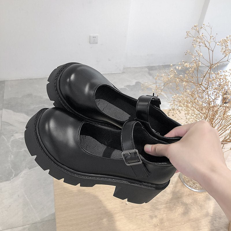 xakxx Women shoes models Mary Jane shoes women's Japanese high heels retro platform shoes women femmes chaussures lolita