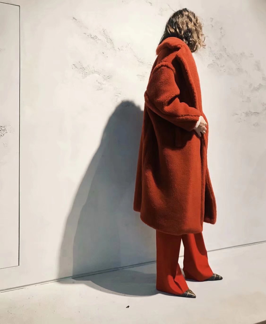 xakxx Autumn Winter Women's Loose Jackets Lamb Wool Oversize Coats Round Neck Outwear Female Coats Long Sleeve Cotton Clothing