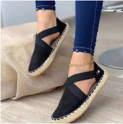 xakxx Women's Sandals Summer Female Slippers Flat Woman Peep-toe Comfort Slip-on Casual Shoes Mujer Slingback