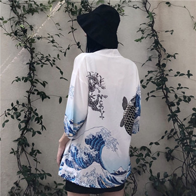 xakxx Womens tops and blouses  harajuku kawaii shirt Japanese streetwear outfit kimono cardigan female yukata blouse women AZ004