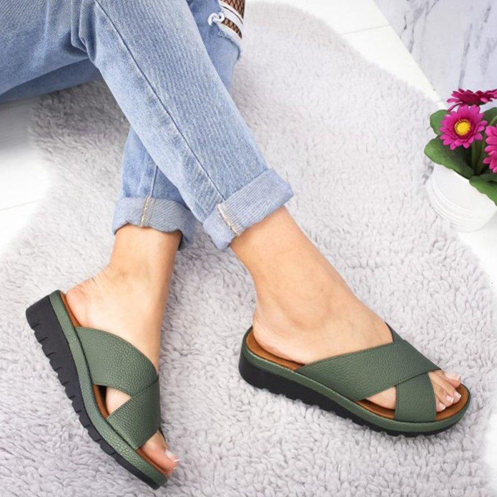 xakxx Women Summer Slippers Casual Ladies Sandals Platform Non-slip Female Shoes Soft Wedge Outdoor Women Slippers Shoes