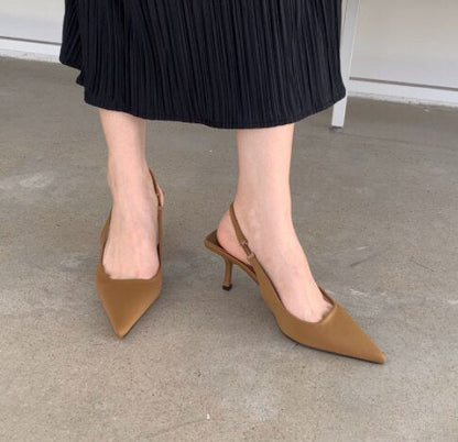 Plus Size African Party Shoe Set Sexy Heels Shallow Pointed Pumps Sandals Ladies Slip on Crossdressers Zapatos Para Mujer Shoes