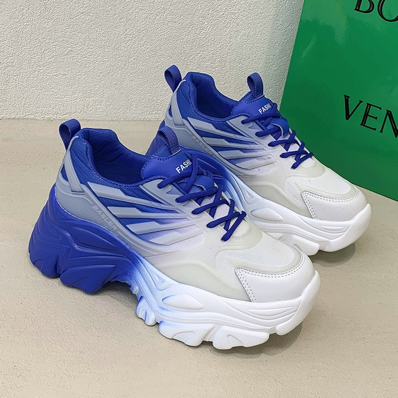 xakxx Autumn Women Chunky Sneakers New Design Colorful Woman Shoes Thick Sole Fashion Girls Platform Sneakers Ladies Sport Shoes