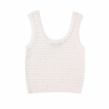 xakxx xakxx - New women's clothing  Temperament Fashion Casual Sexy Slim Ruili Sweet Jacquard Mesh Pants Knit Tops