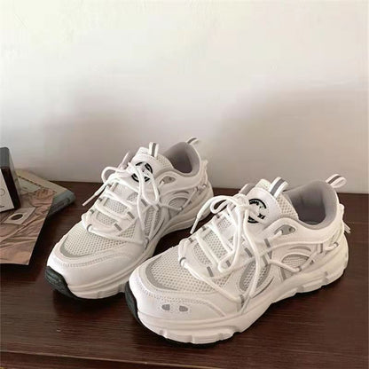 xakxx Sneakers Women Fashion Platform Vulcanized Shoes 42 Spring Breathable Women's Chunky Sneakers Size 41 Zapatillas Mujer