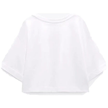 xakxx xakxx - New women's clothing temperament fashion casual sexy Ruili sweet front text embroidery printing short version T-shirt shorts