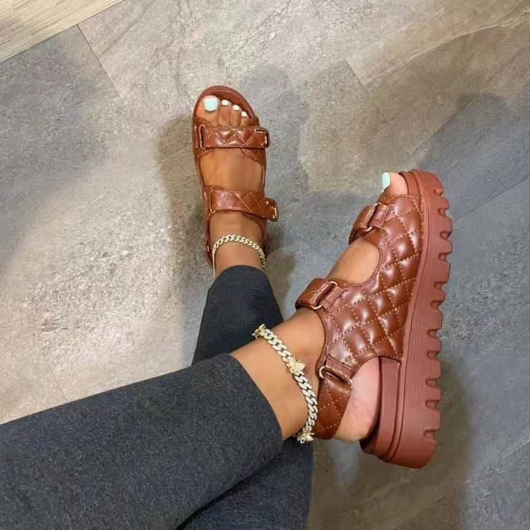 xakxx Summer Platform Women Sandals Black  Casual Outdoor Fashion Comfortable Causal Ladies Sandals High Quality Beach Shoes