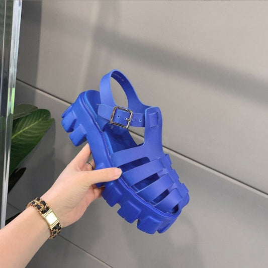 xakxx  Brand Design Women Sandals Platform Ladies Shoes Women Buckle Strap Summer Fashion Designer Female Sandals Sandalias Mujer