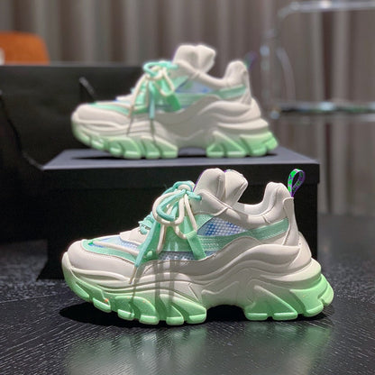xakxx Autumn Women Chunky Sneakers New Design Colorful Woman Shoes Thick Sole Fashion Girls Platform Sneakers Ladies Sport Shoes