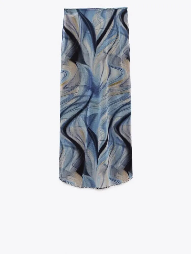 xakxx xakxx - ashion set screen printing top  sets leisurely sexy Ruili high waist short skirt