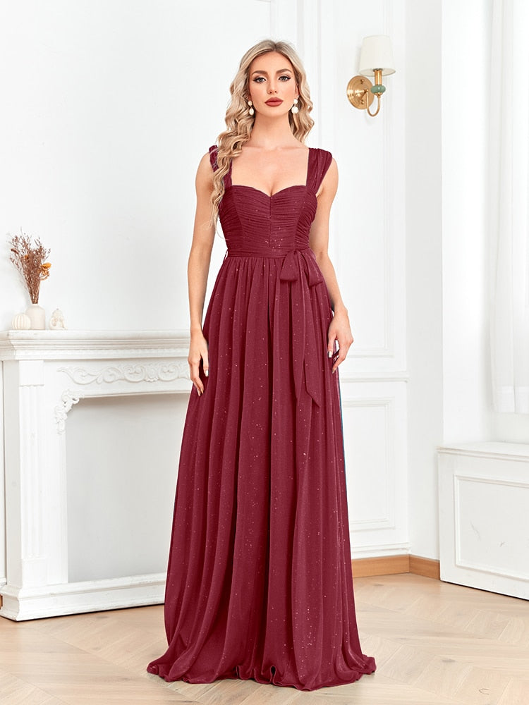 xakxx Blue Shining Long Evening Dress  Luxury Sexy Slit Formal Prom Women Elegant Party Gowns Chic Maxi Dresses