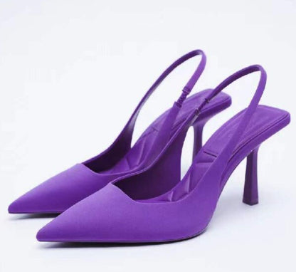 Plus Size African Party Shoe Set Sexy Heels Shallow Pointed Pumps Sandals Ladies Slip on Crossdressers Zapatos Para Mujer Shoes