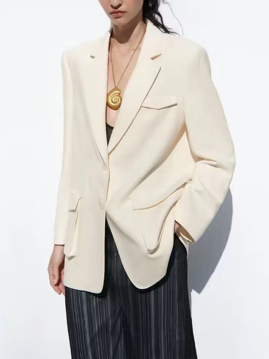 xakxx xakxx - New women's clothing Spring and summer temperament fashion single row two buttons solid color all-match double casual suit