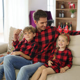 xakxx spring Mom Mum Baby Mommy and Me Xmas Clothes Plaid  Family Matching Outfits Mother Daughter Dresses Father Son Shirts