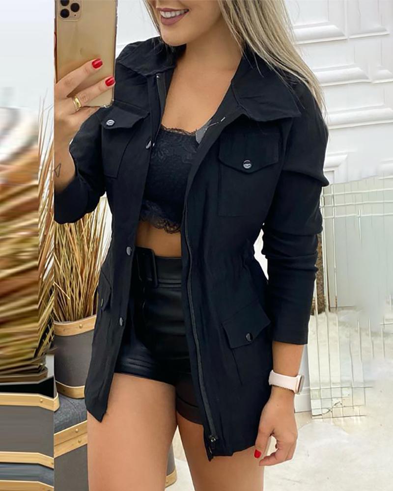 xakxx Autumn outfits  Autumn Fashion Women  Blazer Fall Clothing Lady Jackets  Pockt Design Casual Coat Tops