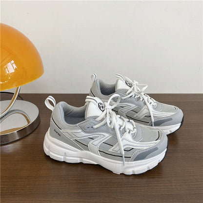 xakxx Sneakers Women Fashion Platform Vulcanized Shoes 42 Spring Breathable Women's Chunky Sneakers Size 41 Zapatillas Mujer