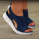xakxx Plus Size Women's Shoes Summer Comfort Casual Sport Sandals Women Beach Wedge Sandals Women Platform Sandals Roman Sandals