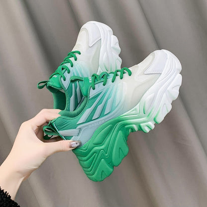 xakxx Autumn Women Chunky Sneakers New Design Colorful Woman Shoes Thick Sole Fashion Girls Platform Sneakers Ladies Sport Shoes