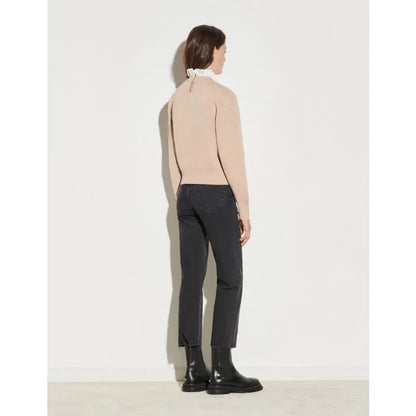xakxx xakxx Solid Color Knit Autumn Casual Tops for Women's Clothing Elegant Blouses Full Length for Cardigan