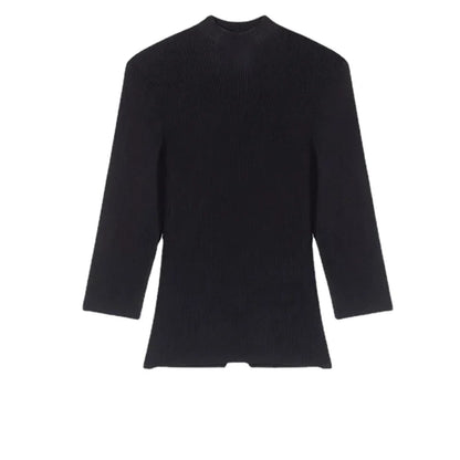 xakxx xakxx Matching Backless Design Five-part Short Sleeve Knit Sweater Women's Pullovers  Female Clothing