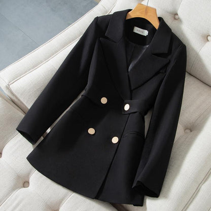 xakxx  Suit Coat Women's Spring Autumn New Fashion White Blouse Blazers for Women Chic and Elegant Woman Jacket Casual Slim