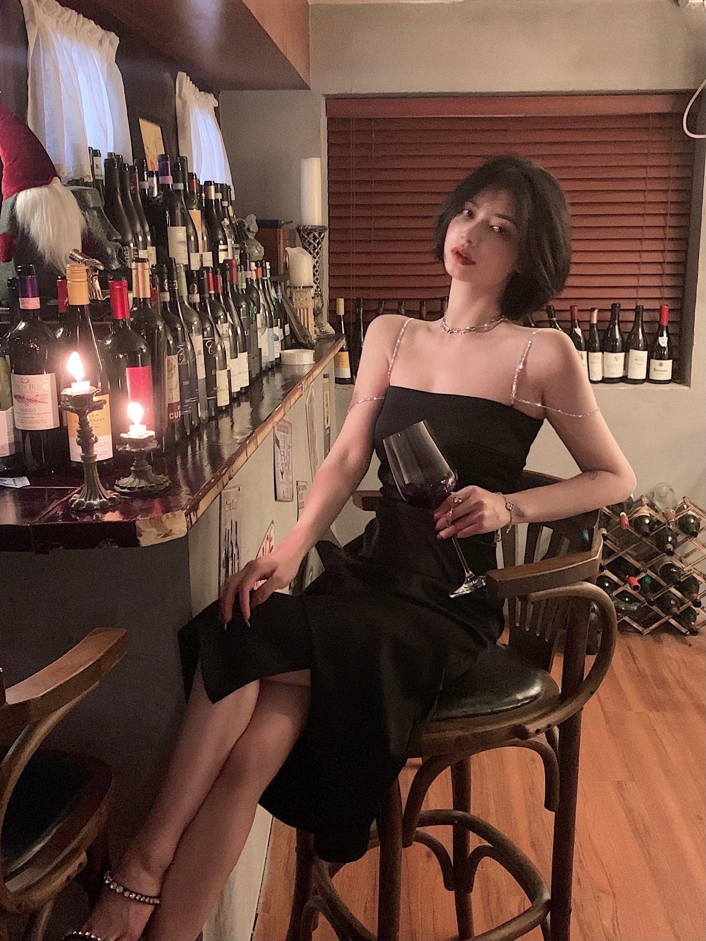 xakxx Black Fridy Elegant Summer Spaghetti Strap Midi  Dress Women Prom Evening Bodycon Party Birthday Club Fashion Clothing