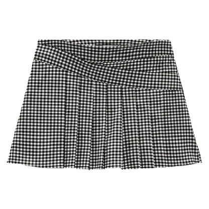 xakxx xakxx - Women's wear  new spring and summer new new women's wear black and white small plaid short suit coat A-line short skirt pant