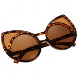 xakxx Unisex Cute Animal Shape Round Plastic Frame Casual Outdoor Sunglasses
