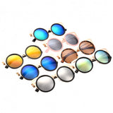 xakxx Lady Women's Retro Charming Round Lens Hollow Out Full Frame Sunglasses