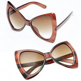 xakxx New Fashion Women's European Style Sunglasses Bowknot Frame Big Lens Eyewear Shades Glasses