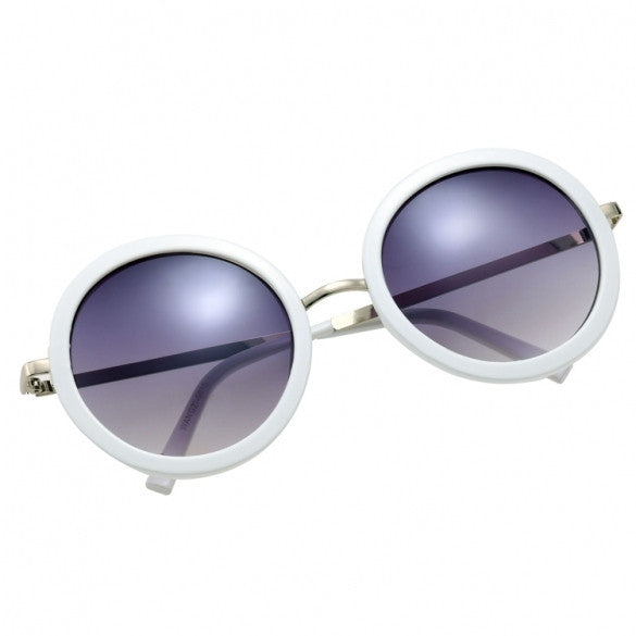 xakxx Vintage Style Unisex Round Lens Gradient UV Protective Casual Outdoor Sunglasses