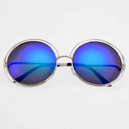 xakxx Women Retro Style Casual Round Eyewear Sunglasses