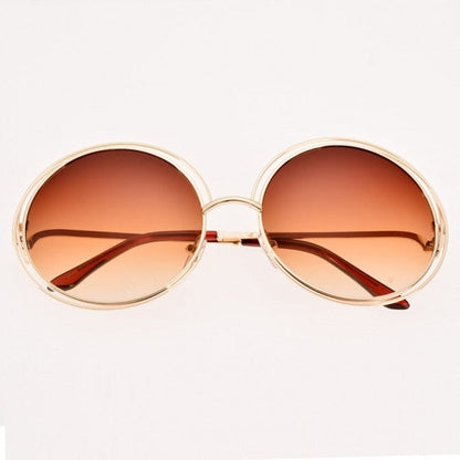 xakxx Women Retro Style Casual Round Eyewear Sunglasses