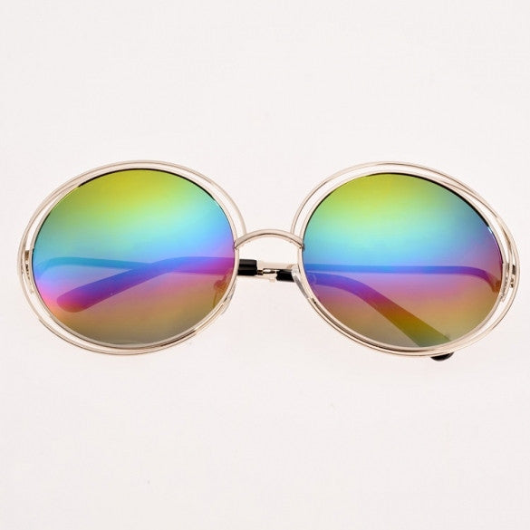 xakxx Women Retro Style Casual Round Eyewear Sunglasses