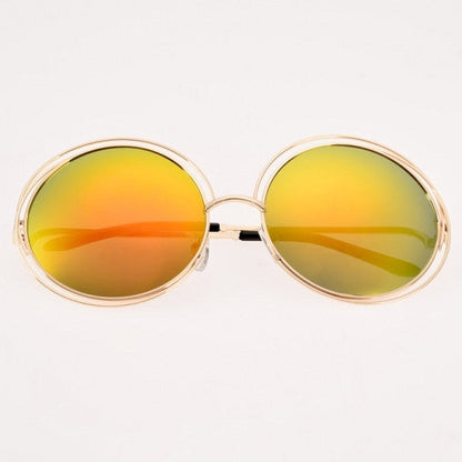 xakxx Women Retro Style Casual Round Eyewear Sunglasses
