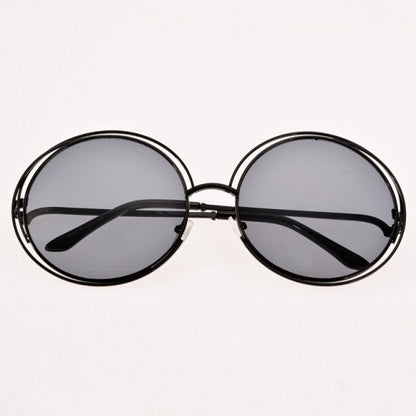 xakxx Women Retro Style Casual Round Eyewear Sunglasses