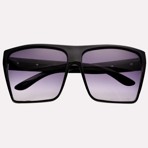 xakxx Unisex Retro Style Square Plastic Oversized Frame Eye Glasses Sunglasses