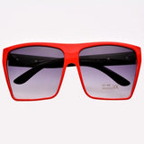 xakxx Unisex Retro Style Square Plastic Oversized Frame Eye Glasses Sunglasses