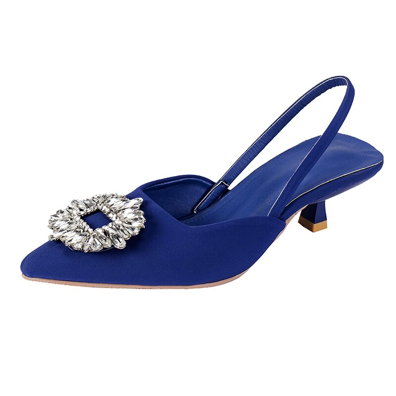 Plus Size African Party Shoe Set Sexy Heels Shallow Pointed Pumps Sandals Ladies Slip on Crossdressers Zapatos Para Mujer Shoes
