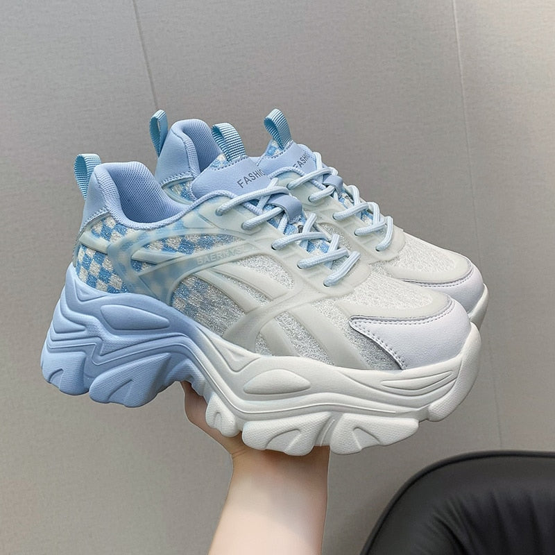 xakxx Autumn Women Chunky Sneakers New Design Colorful Woman Shoes Thick Sole Fashion Girls Platform Sneakers Ladies Sport Shoes