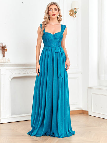 xakxx Blue Shining Long Evening Dress  Luxury Sexy Slit Formal Prom Women Elegant Party Gowns Chic Maxi Dresses