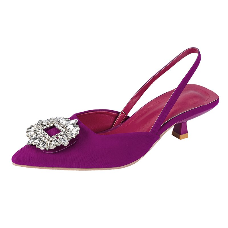 Plus Size African Party Shoe Set Sexy Heels Shallow Pointed Pumps Sandals Ladies Slip on Crossdressers Zapatos Para Mujer Shoes