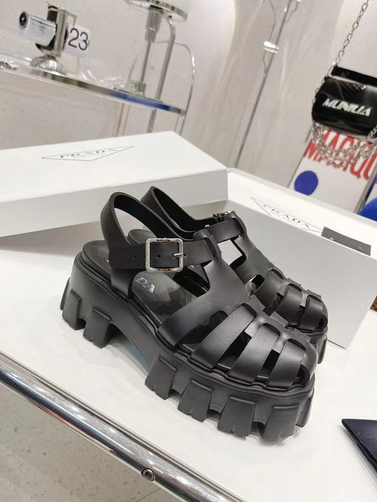 xakxx  Brand Design Women Sandals Platform Ladies Shoes Women Buckle Strap Summer Fashion Designer Female Sandals Sandalias Mujer