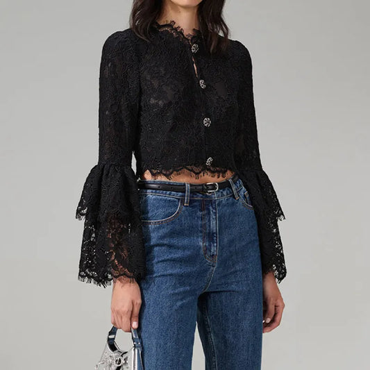 xakxx xakxx  Long-sleeved Shirt Female Korean Summer Clothes Fashion Vintage Elegant and Youth