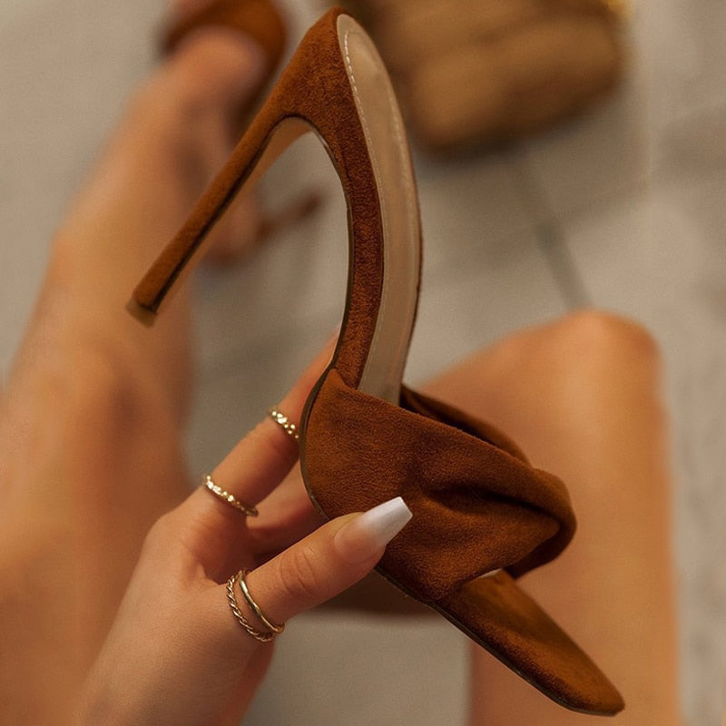 xakxx Sandals Fashion Women Peep Toe Shoes Woman Breathable Sandals Ladies Beach High-Heeled Party Female Footwear Zapatillas Mujer