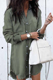 Xakxx Loose Button Design 4 Colors Denim Dress（4 colors）