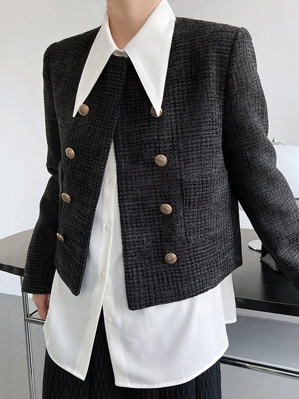 xakxx Stylish 3 Colors Solid Color Long Sleeves Blouse
