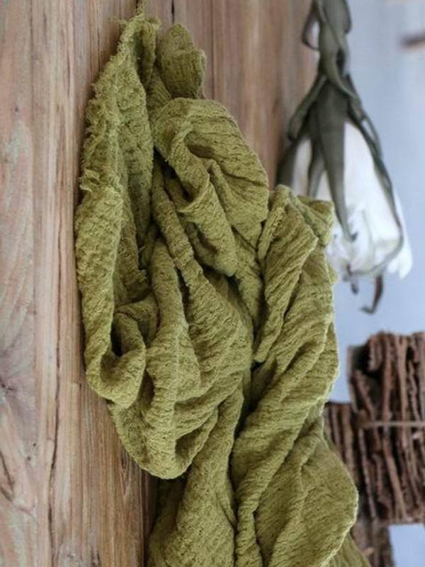 xakxx Retro Casual Crumpled Oversize Scarf