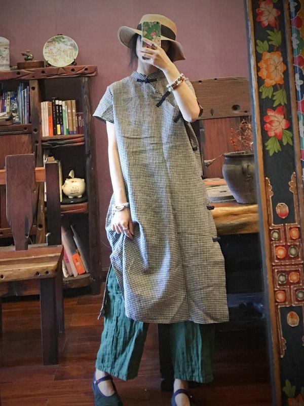 xakxx National Linen Original Button Dress