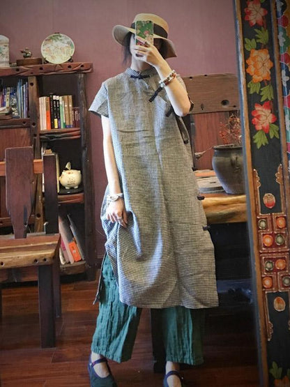 xakxx National Linen Original Button Dress